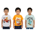 Boys Cotton T-Shirt Combo Pack of 3 – Comfortable Daily Wear