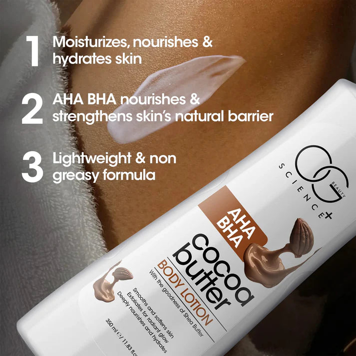 Body Lotion Combo (Cocoa Butter + Aloe Vera) – 350ml Each | Buy 2 @ ₹499