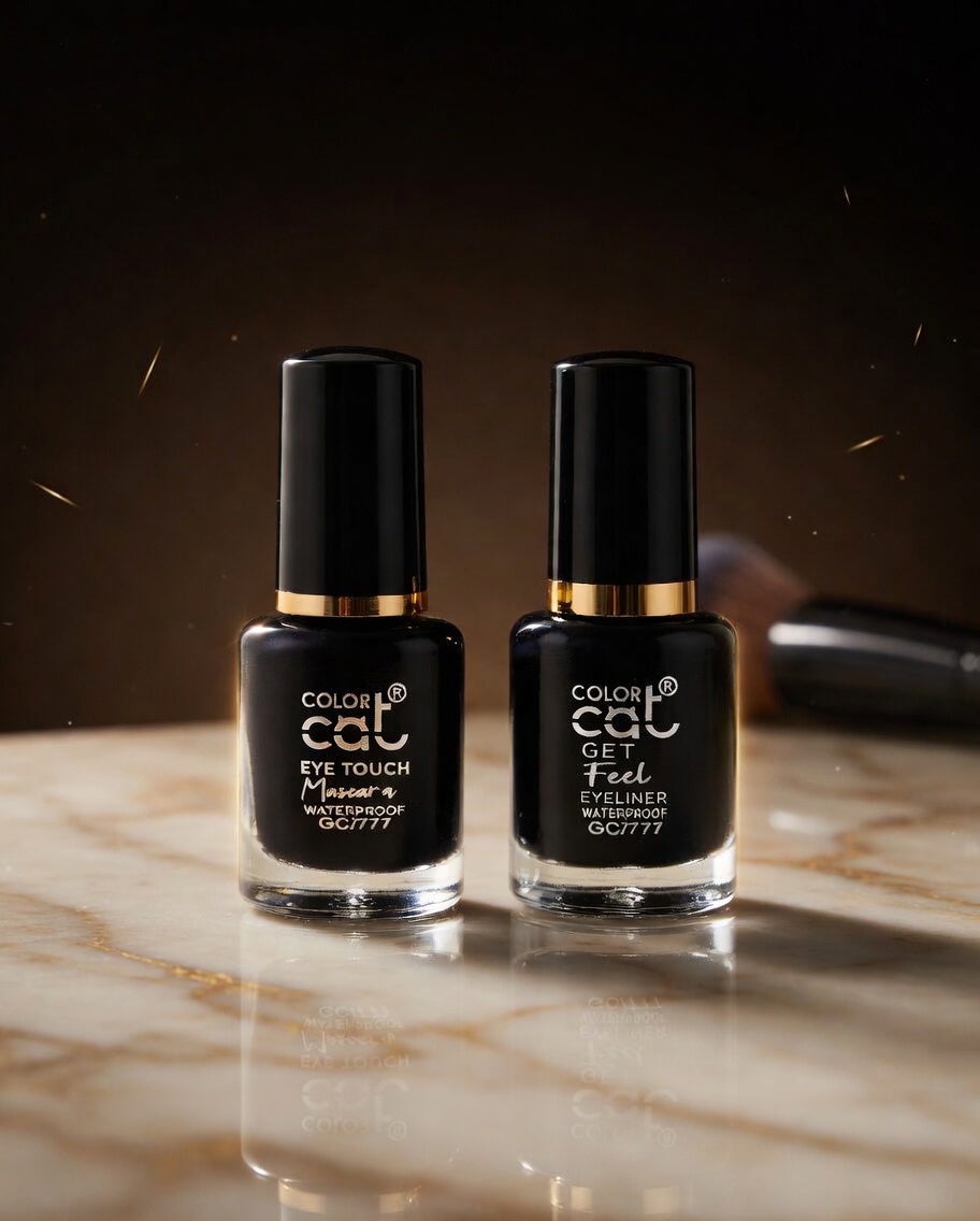 Premium Waterproof Eye Makeup Combo | Eyeliner + Mascara Set (8 Ml)