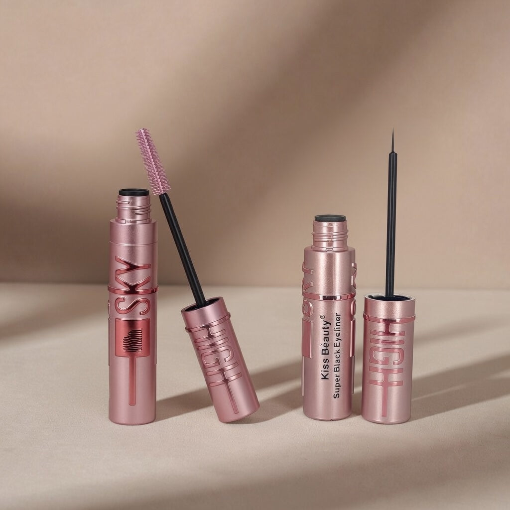 Luxury Lash & Liner Duo – Sky High Volume Mascara + Ultra Precision Waterproof Eyeline