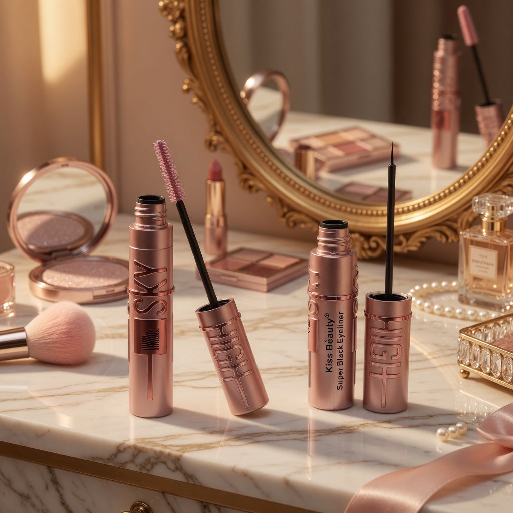 Luxury Lash & Liner Duo – Sky High Volume Mascara + Ultra Precision Waterproof Eyeline